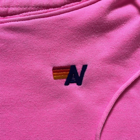 AVIATOR NATION SOLD OUT CLASSIC STYLE SZ M PINK HOODIE WONDERFUL USED CONDITION - Picture 2 of 12